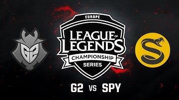G2 Esports vs. Splyce - Quarterfinals Game 1 | EU LCS Summer Playoffs | G2 vs. SPY (2017)