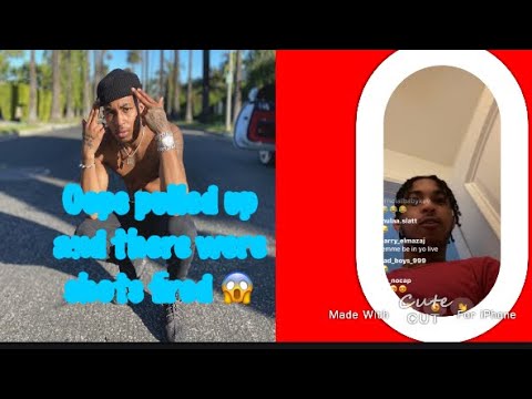DDG oops pull up while he’s on live ( shots were fired 😨)