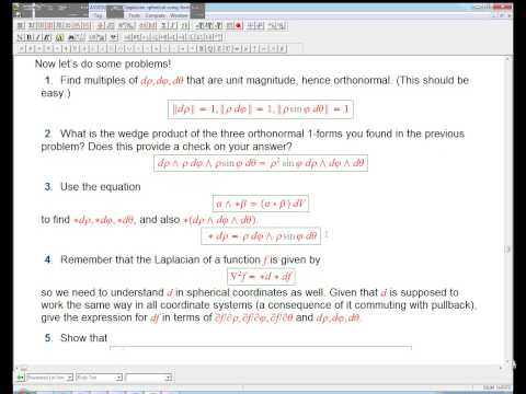 Differential forms calculation: