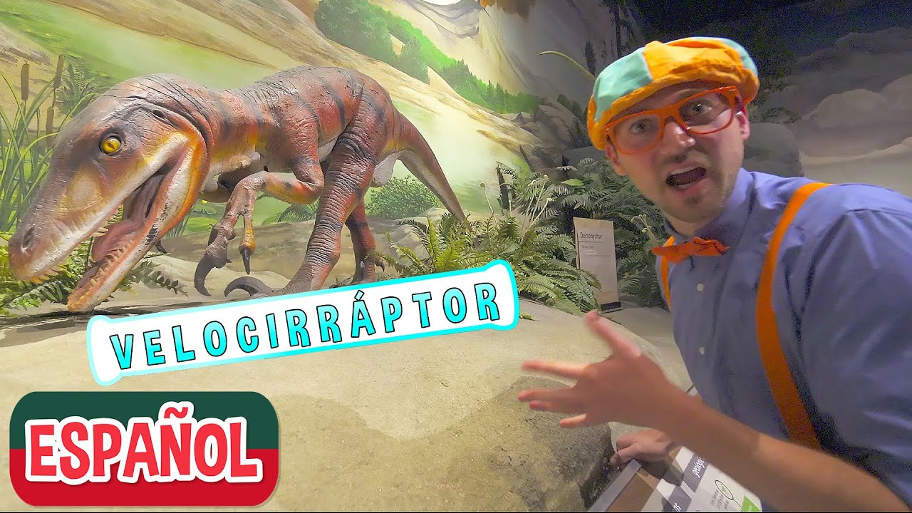 Blippi Español Visita el Pacific Science Center | Aprende sobre dinosaurios | Museo para Niños