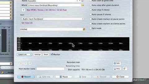 WaveLab 103: Analysis Tools  Master Section - 11. Recording into WaveLab