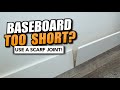 GET A PERFECT SEAM JOINING BASEBOARD WITH A SCARF JOINT!!