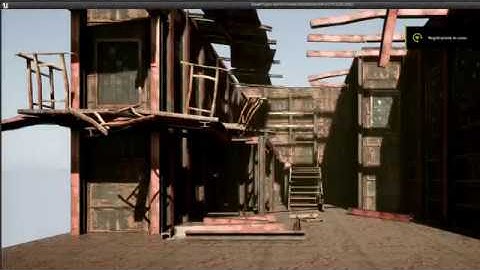 Unreal Engine 4 Old Factory Modular Package 01 Part1