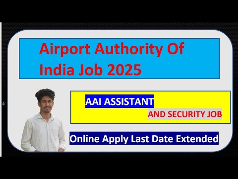 Airport Authority Of India Job Online Apply Last Date Extended 2025 ...