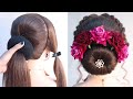 nice-looking bun hairstyle for saree | hairstyle for ladies