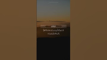 ﴿فاستقم كما أمرت﴾ تلاوة من سورة هود للقارئ عبدالله الموسى