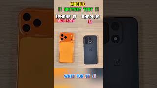 ⚡☠️ IPHONE 17 PRO MAX VS ONEPLUS 15 BATTERY TEST !! ☠️🗿