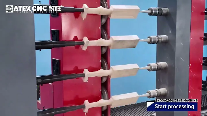 New High-Efficiency 4-Station CNC Wood Copying Lathe machine