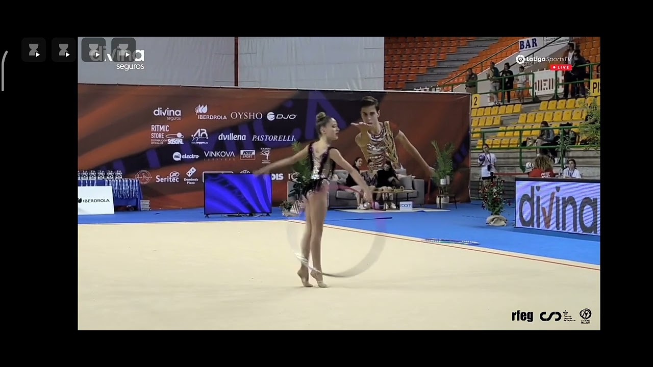 Paula Sánchez Giner. Aro🇪🇦 Campeonato Individual Absoluto. Orense. Ritm.Santomera