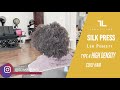 🔥 Silk Press on LOW POROSITY Type 4(C,B,F,Z) Ya&#39;ll 🙃 🗣 IT&#39;S COILY HAIR!!!!!