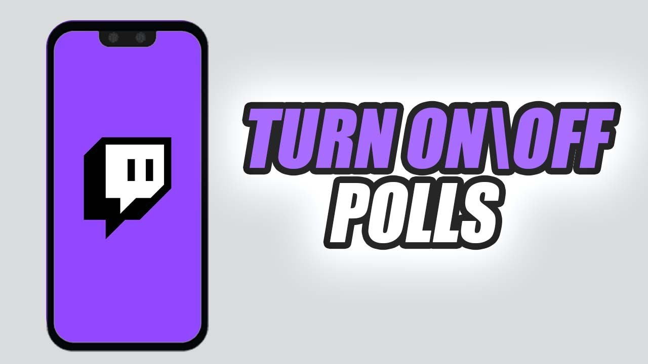 How To Turn On\Off Polls On Stream On Twitch App - YouTube
