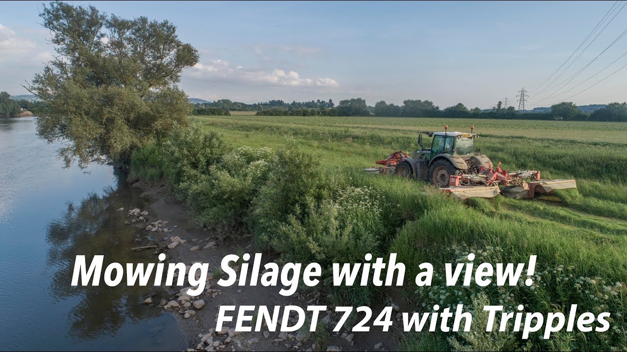 Keaton Greenwood Mowing Silage - FENDT 724