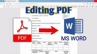 How to Edit PDF File in MS Word | Convert PDF to Word screenshot 5