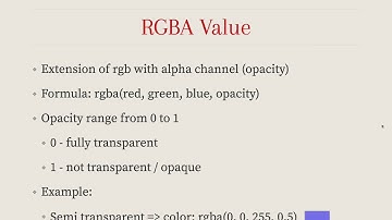 CSS Basics: Colors (Myanmar Language)
