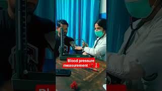 Blood pressure measurement ??️|| doctor hospitalnews sadstatus nurse medical sister shorts