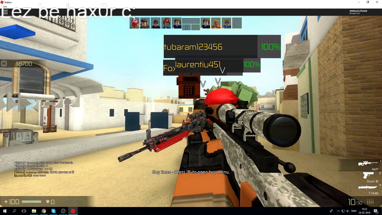 HACKING IN CBRO ( Counter Blox Roblox Offensive ) YouTube