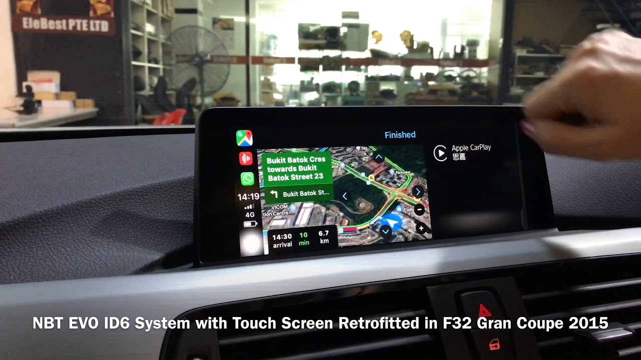 NBT EVO ID6 System with Touch Screen Retrofitted in F32 Gran Coupe 2015