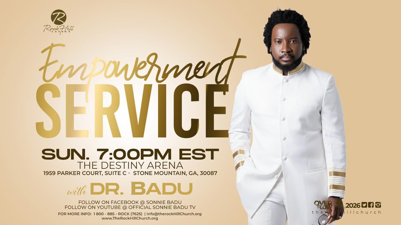 EMPOWERMENT SERVICE | LIVE from RockHill Church | Dr. Sonnie Badu