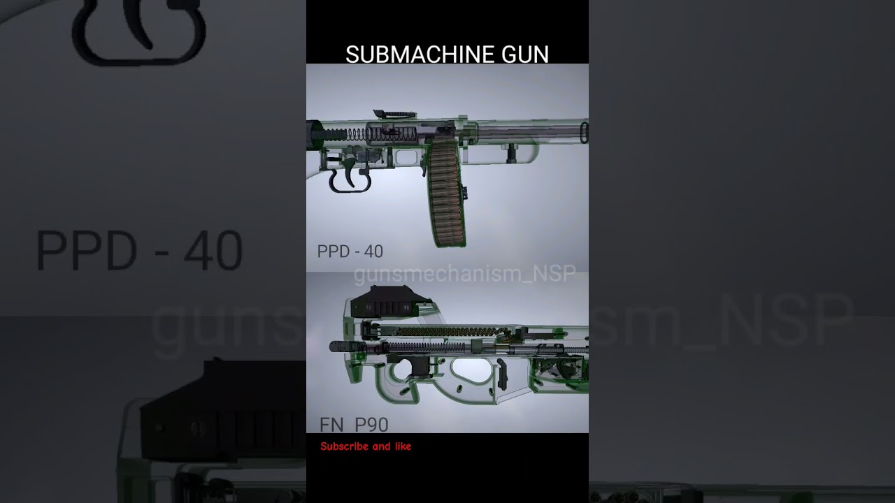 Submachine gun(PPD-40) VS personal defense weapon (P90) 
