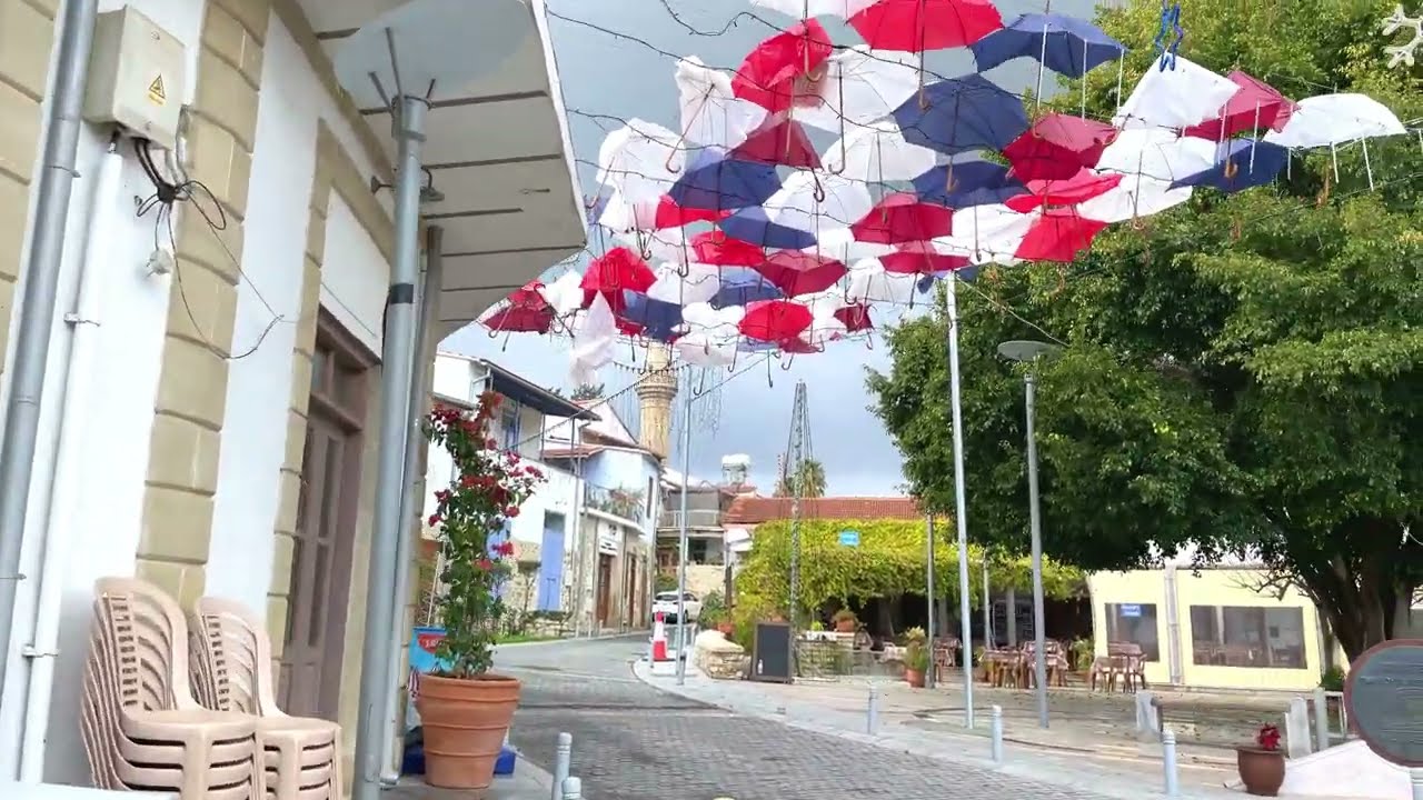 Kalavasos Village, Walking tour 4K Larnaca City