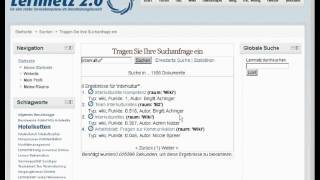 Lernnetz 2.0 Tutorial Globale Suchfunktion