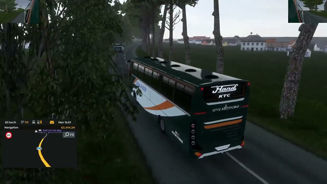 Short Trip with HANIF I PROBD I ETS 2 II @somirGames II Bus Simulator Bangladesh Gameplay.