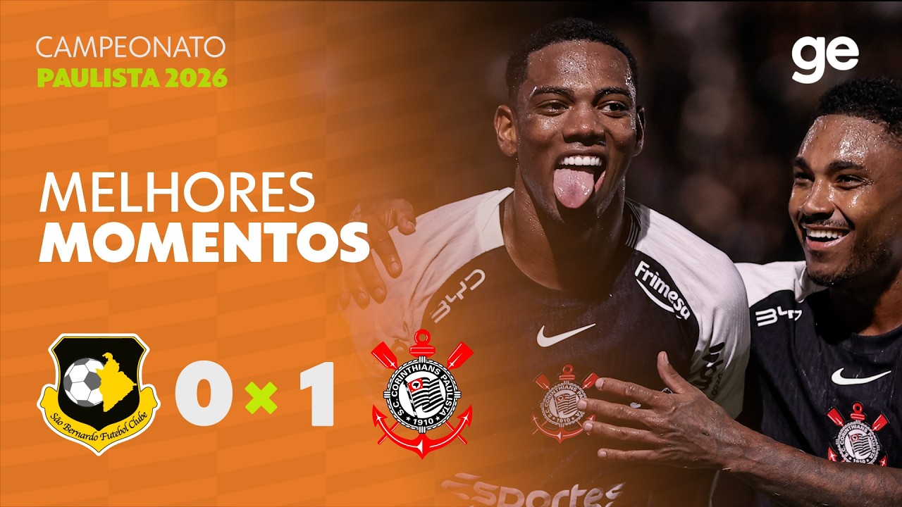 SÃO BERNARDO 0 X 1 CORINTHIANS | MELHORES MOMENTOS | 8ª RODADA CAMPEONATO PAULISTA 2026 | ge.globo