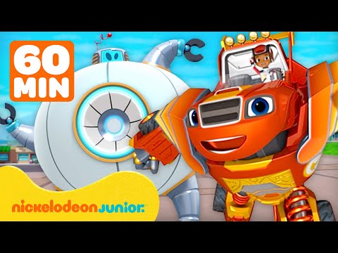 Blaze et les Monster Machines | 60 MINUTES de sauvetage par les robots de Blaze | Nickelodeon Jr.