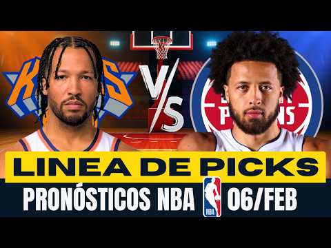 🔥🏀 PRONÓSTICOS NBA PARA HOY 06 FEBRERO 🤑 PARLAY GRATIS 🏀🔥
