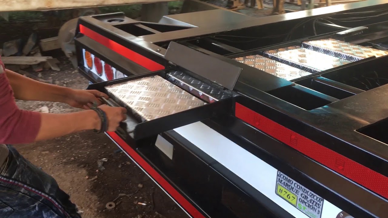 Escalera retractil para trailers y remolques YouTube