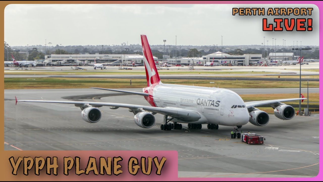 🔴🎥✈️ SUNDAY MORNING PERTH  PLANE SPOTTING LIVE @ T1! W/ YPG