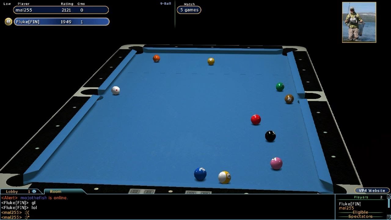 Virtual Pool 4 Blog - #40 9-Ball - VP4 Online Match against Fluke[FIN]