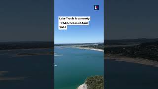 Lake Travis on 4/12/2024 (Reported water levels: 37.6% full)