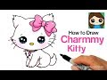 How to Draw a Cute Cat Easy | Sanrio Charmmy Kitty