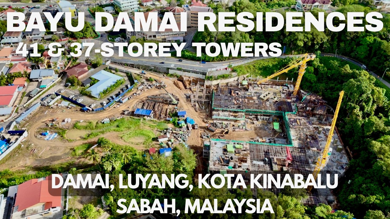 Bayu Damai Residences | 41 & 37-Storey Towers | Luyang, Kota Kinabalu, Sabah | 25 Feb '26 | 4K Drone