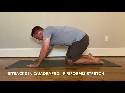 Sitbacks in Quadruped Piriformis Stretch