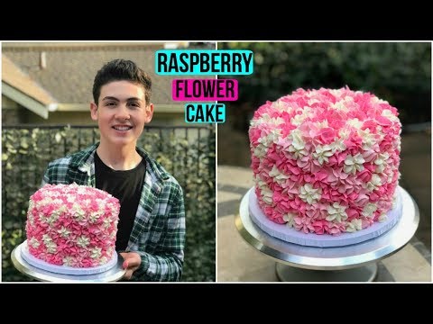 raspberry-flower-cake-|-baking-with-ryan-episode-63