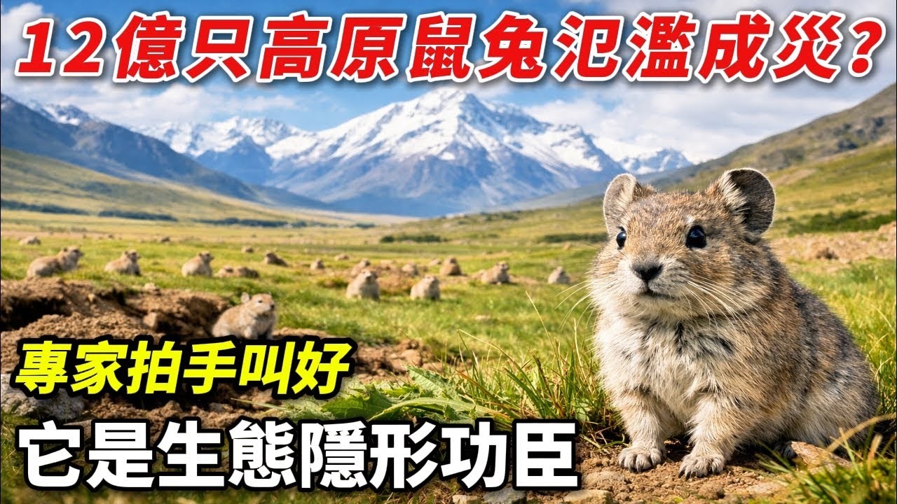 12億只高原鼠兔氾濫成災？專家卻拍手叫好：它是高原生態的隱形功臣