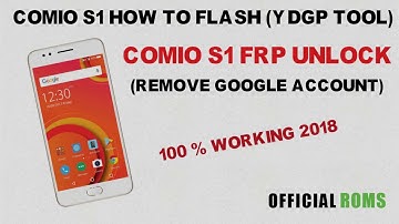 Comio s1 frp unlock by flashing  using ydgp tool 2017