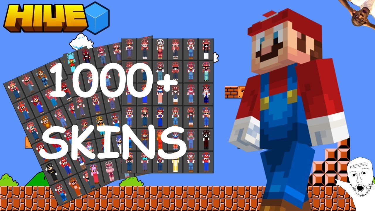 1000+ 4d MINECRAFT SKINS ~ Mario Skin Pack ~ Zombie arms and cosmetics ...