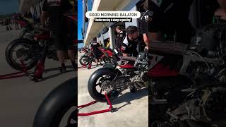 Warming Up The Mechine at #hungarianworldsbk #worldsbk #ducativ4r