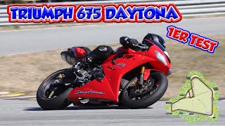 1er test Triumph 675 Daytona au Luc