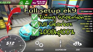 FULL SETUP HONDA CIVIC EK9 GEARBOX RATIO TUNING SUSPENSION || CAR PARKING MULTIPLAYER Malaysian