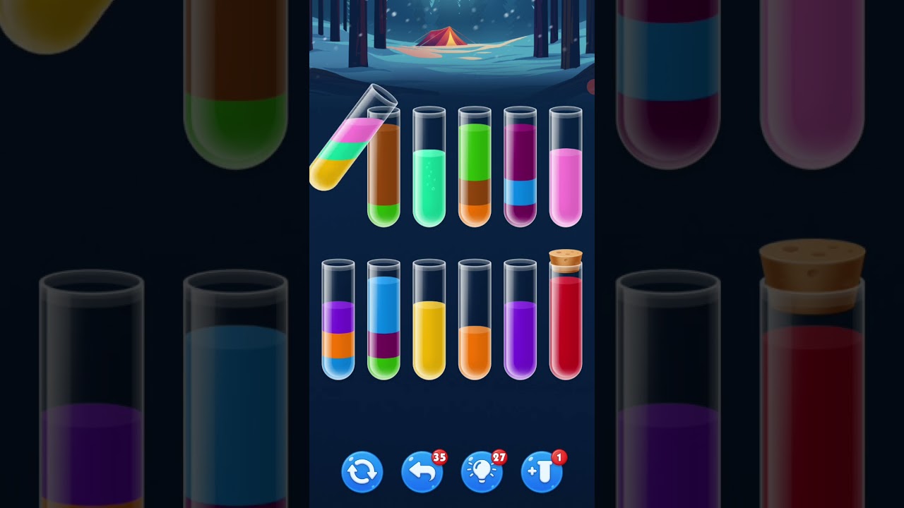 Water sort puzzle level 124