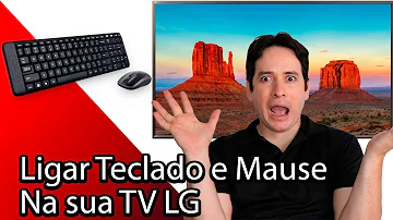 Tem como colocar teclado na TV Smart LG?