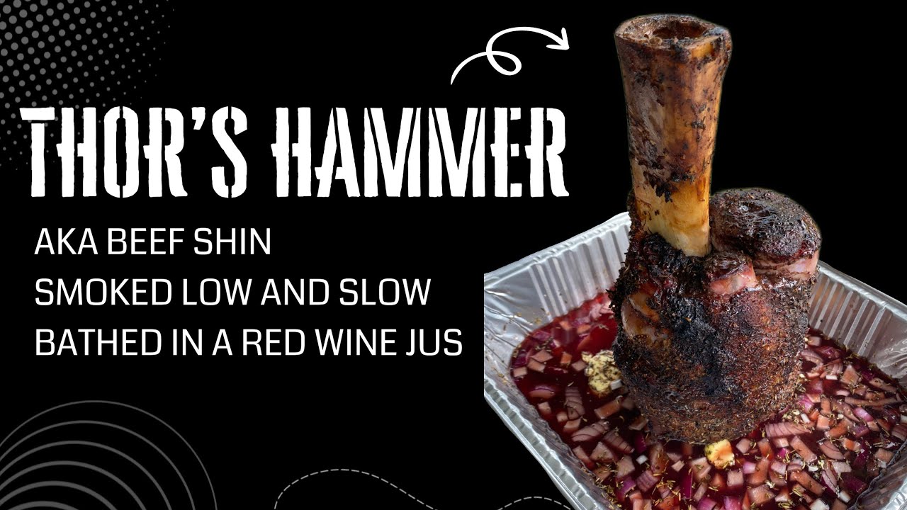 How to smoke Beef shin (Thor’s hammer) low and slow on the akorn