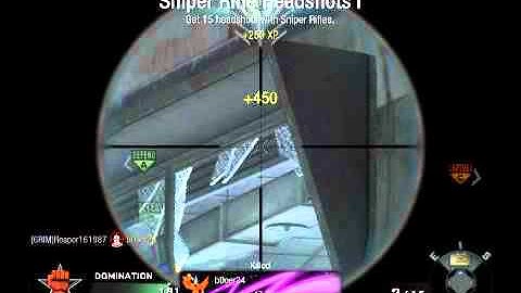 Black Ops Game Clip - Sniper Headshots on Array