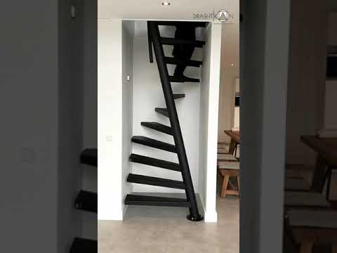 Video: Stepenice u stilu potkrovlja: zanimljive opcije sa fotografijama