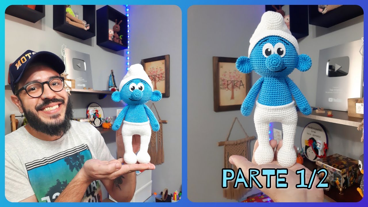 Smurf Amigurumi Passo A Passo - (Parte 1/2) - Tiago Amigurumi