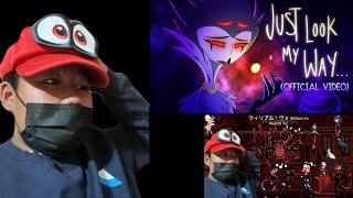 JUST LOOK MY WAY -(OFFICIAL VIDEO) - HELLUVA BOSS REACTION | WilliamReacts
